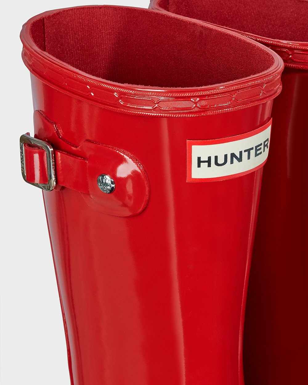 Galochas Hunter Criança Vermelhas - Original Big Gloss - 07SFQKRMW